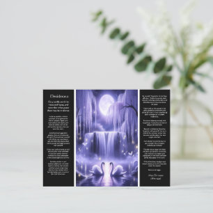 Desiderata Waterfall: Heart bloom Cascade Postcard