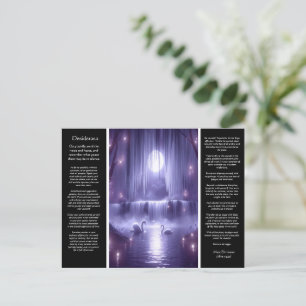 Desiderata Waterfall: Peaceful Sunset Cove Postcard