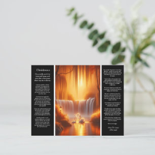 Desiderata Waterfall: Radiant Bloom Falls Postcard