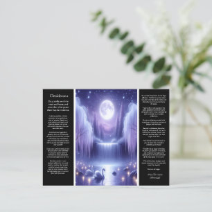 Desiderata Waterfall: Sunset Glow Cascade Postcard
