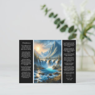 Desiderata Waterfall Tranquillity Postcard