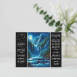 Desiderata Waterfall Wisdom Postcard