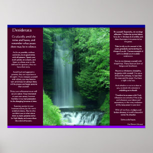 DESIDERATA Waterfalls Posters