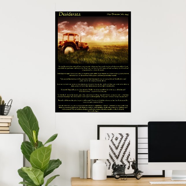 Desiderata Wheat Fields Posters (Home Office)