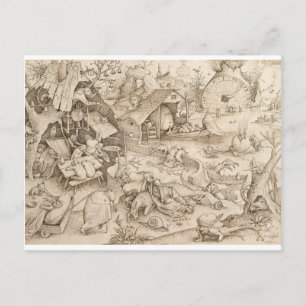 Desidia (Sloth) by Pieter Bruegel the Elder Postcard