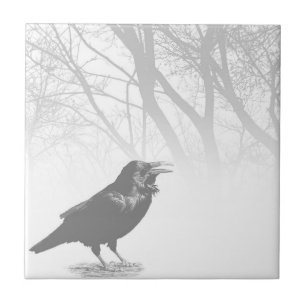 Design 12 Crow Raven Ceramic Tile