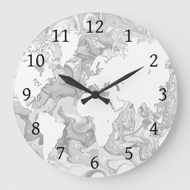 design 141 World Map Large Clock (Front)