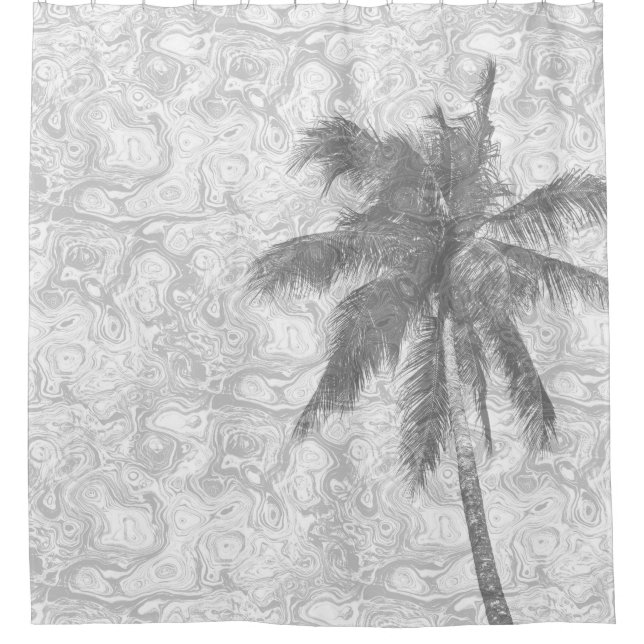 Design 67 palm tree shower curtain (Front)
