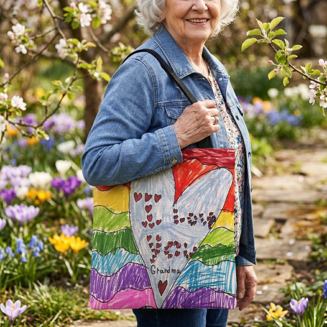 Design a Custom Tote Bag with Kids Artwork (Creator Uploaded)