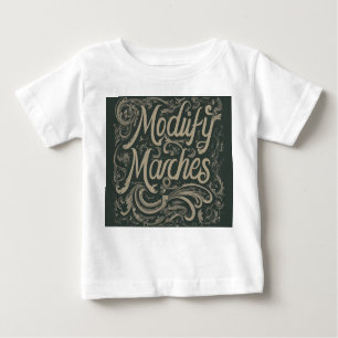 Design a t-shirt with the slogan "Modify Marches."