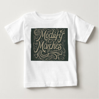 Design a t-shirt with the slogan "Modify Marches."