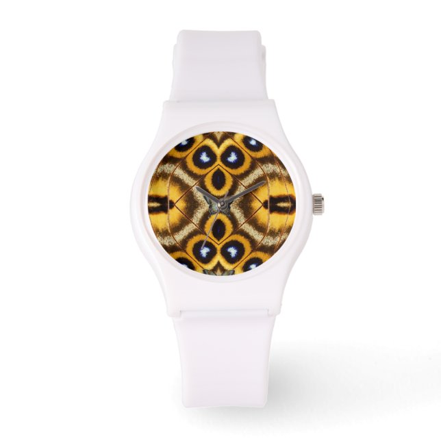design about butterfly textures watch (Front)