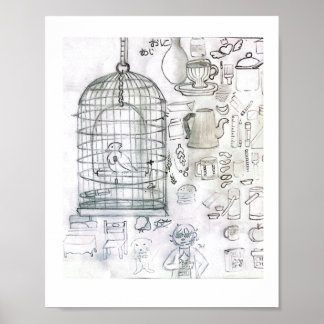 Design, art, creativity, imagination. poster