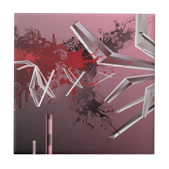 Design Backgrounds Ceramic Tile (Front)