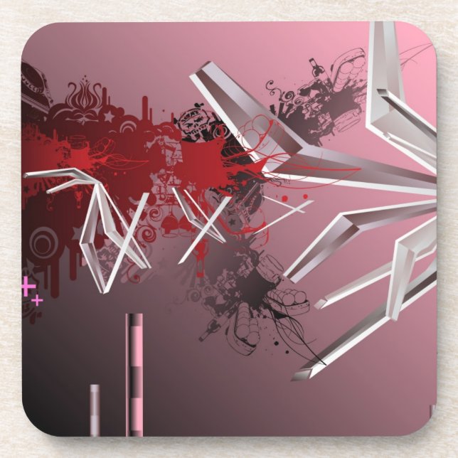 Design Backgrounds Coaster (Front)