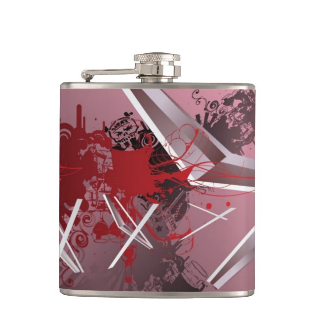 Design Backgrounds Hip Flask (Front)
