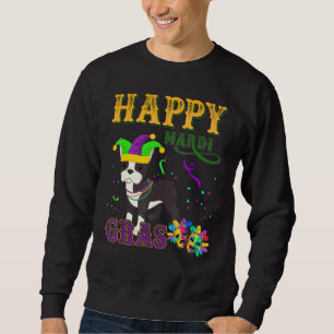 Design Boston Terrier Dog Vintage Animal Arts Mard Sweatshirt