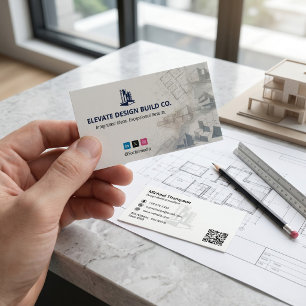 Design-Build Firms Business   White Sketch Card