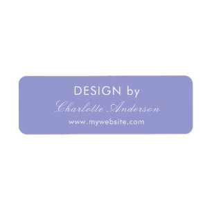 Design by name violet business entrepreneur return address label