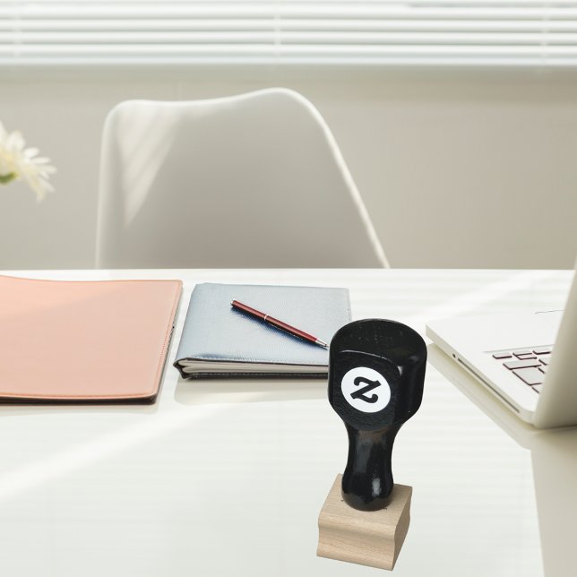 Design by name white business entrepreneur rubber stamp (Creator Uploaded)