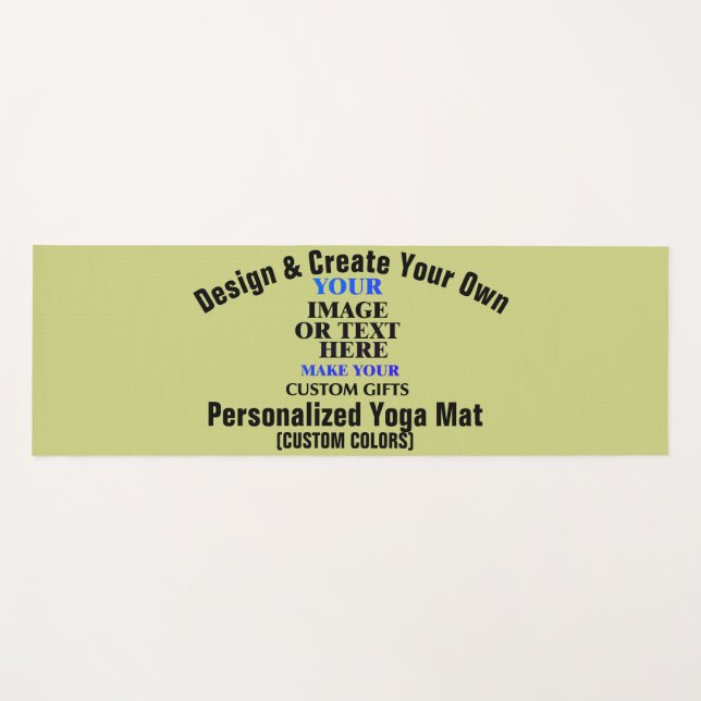 Design & Create Your Own Custom Personalised  Yoga Mat (Front (Horizontal))