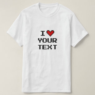 Design custom i heart t shirts for friends & teams