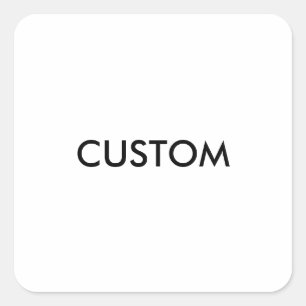 Design Custom Template Blank Square Sticker
