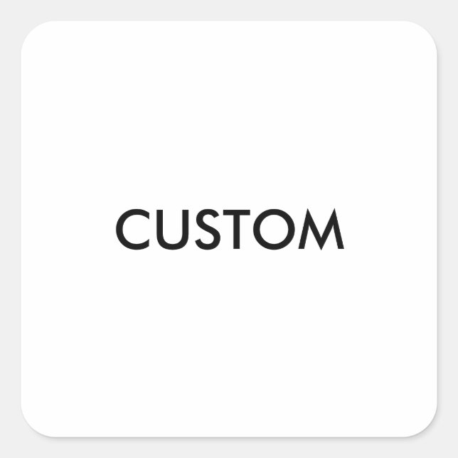 Design Custom Template Blank Square Sticker (Front)