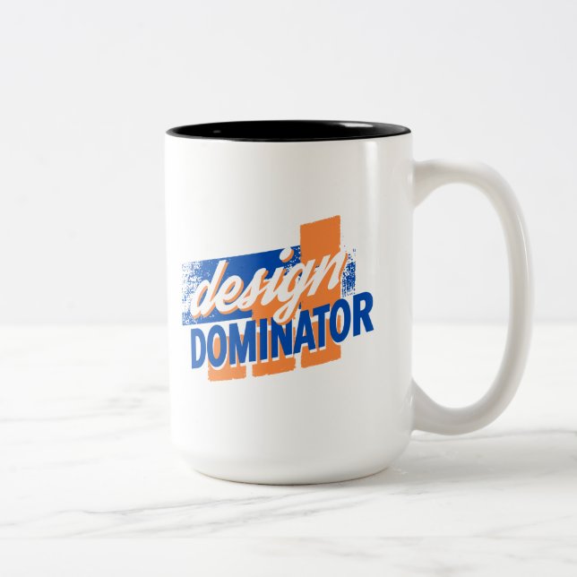 Design Dominator Distressed Design Two-Tone Coffee Two-Tone Coffee Mug (Right)