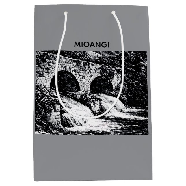 Design elegante e raffinato medium gift bag (Front)