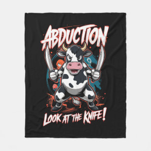 Design featuring a Cow character Fleece Blanket