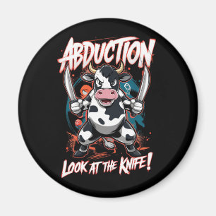 Design featuring a Cow character Magnet