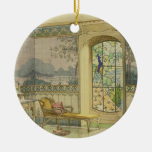 Design for a Bathroom, from 'Interieurs Modernes', Ceramic Tree Decoration