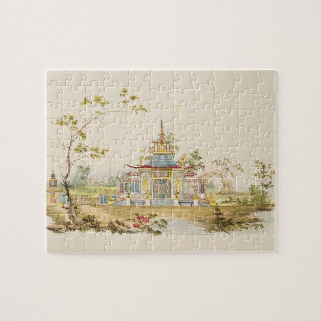 Design for a Chinese Temple, c.1810 (pen & ink and Jigsaw Puzzle (Horizontal)