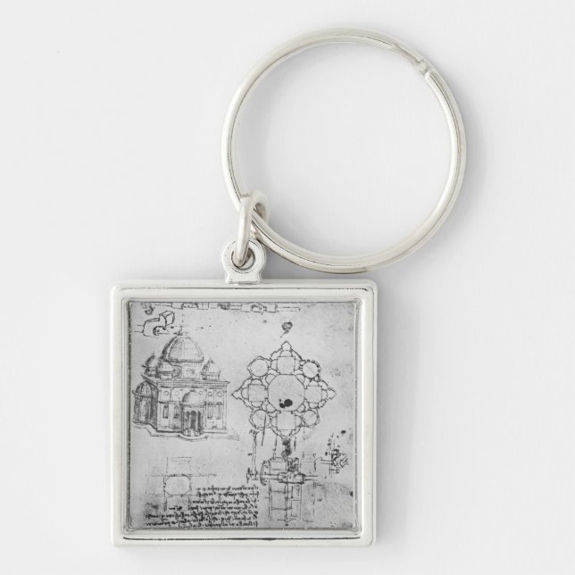 Design for a church, fol. 4r key ring (Front)