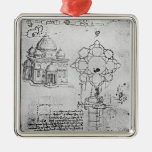 Design for a church, fol. 4r metal tree decoration