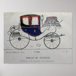 Design for a 'Coupe Dorsay de Fantaisie' Poster