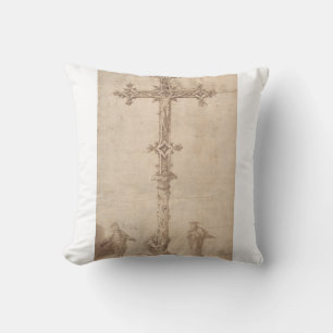 Design for a Crucifix with the Virgin Mary Cushion