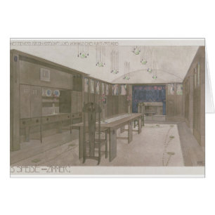 Design for a Dining Room, 1901 (colour litho)