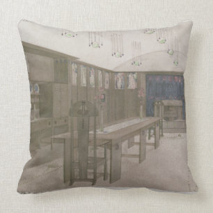 Design for a Dining Room, 1901 (colour litho) Cushion