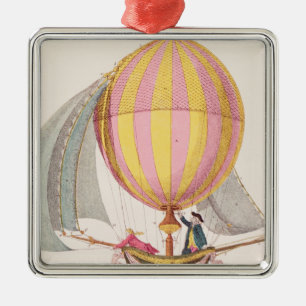 Design for a dirigible, French, c.1785 Metal Tree Decoration