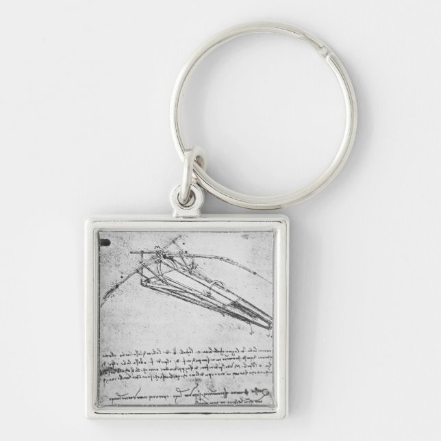 Design for a flying machine key ring (Front)