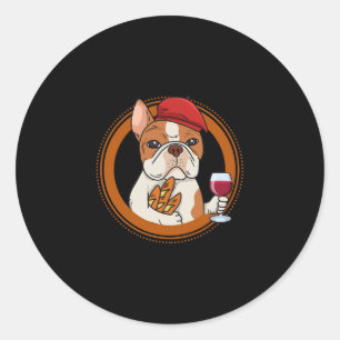 Design For A Frenchie Owner Classic Round Sticker