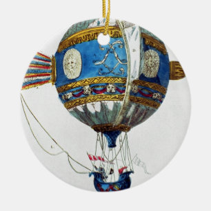 Design for a hot-air balloon with a diameter of 12 ceramic tree decoration