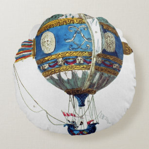 Design for a hot-air balloon with a diameter of 12 round cushion