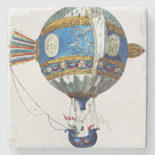 Design for a hot-air balloon with a diameter of 12 stone coaster