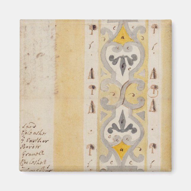 Design for a Knot Garden, Bush Hill, near Edmonton Magnet (Front)