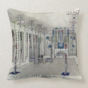 Design for a Music Room with panels by Margaret Ma Cushion