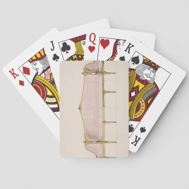 Design for a Settee Playing Cards (Back)