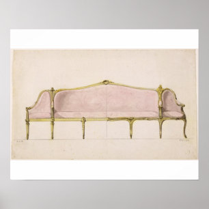 Design for a Settee Poster